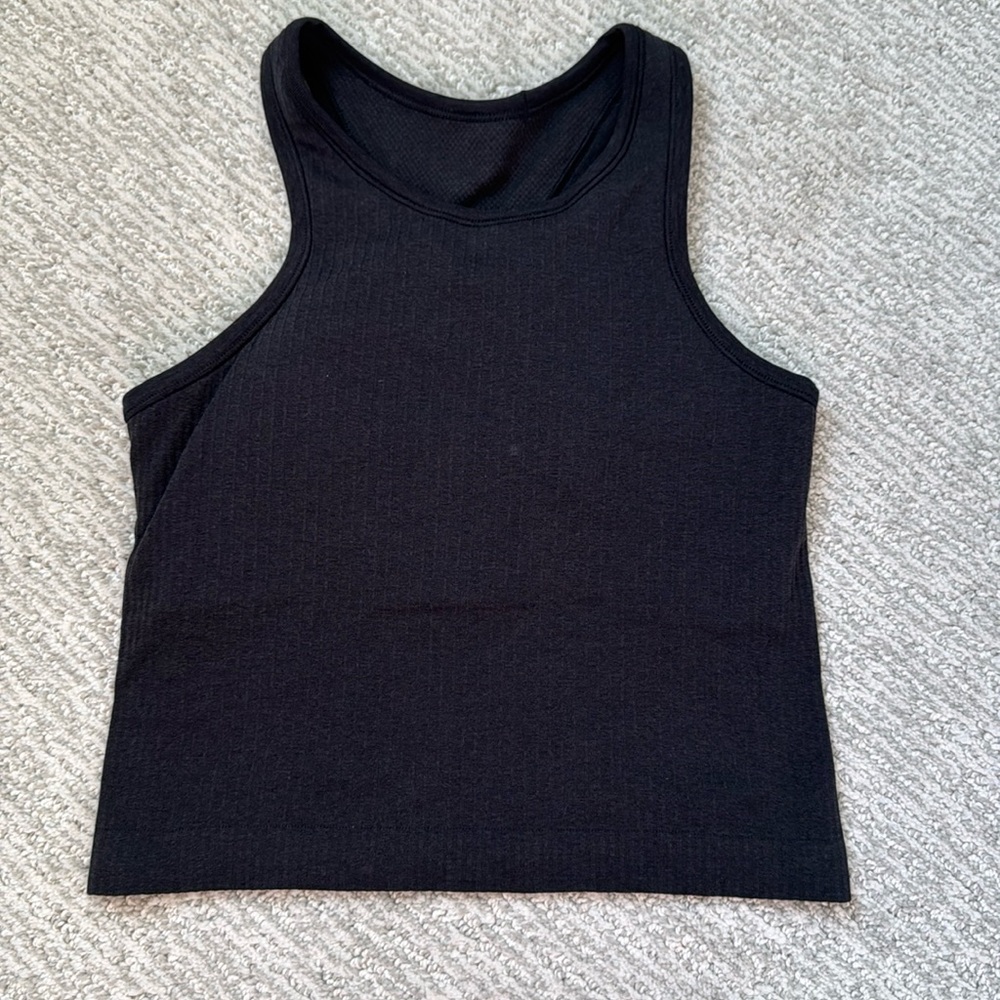 Lululemon Ebb to Street Cropped Racerback Tank Top Light Support 4